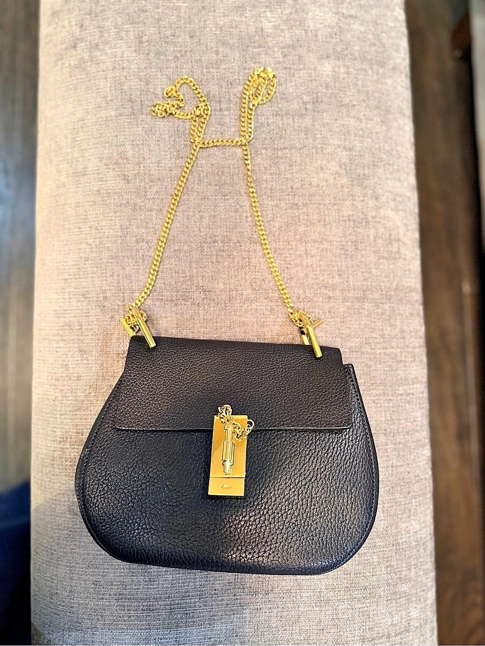 Chloé Drew Mini Shoulder Bag Black